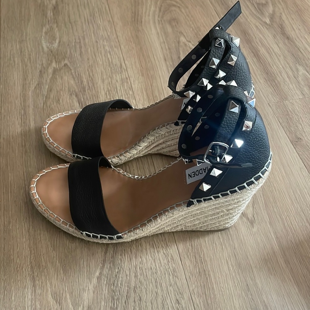 Steve Madden studded wedges